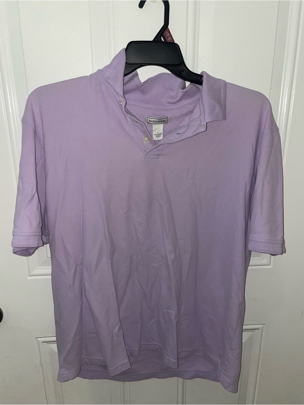 Saddlebred Lavender Polo Dress Shirt